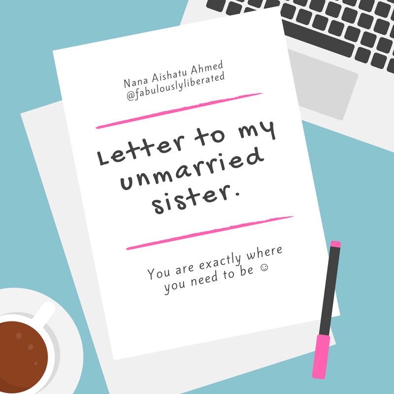 Letter to my unmarried sister